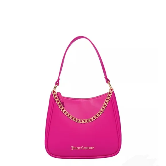 Juicy Couture Hot Pink Chain Shoulder Bag - Picture 16 of 16